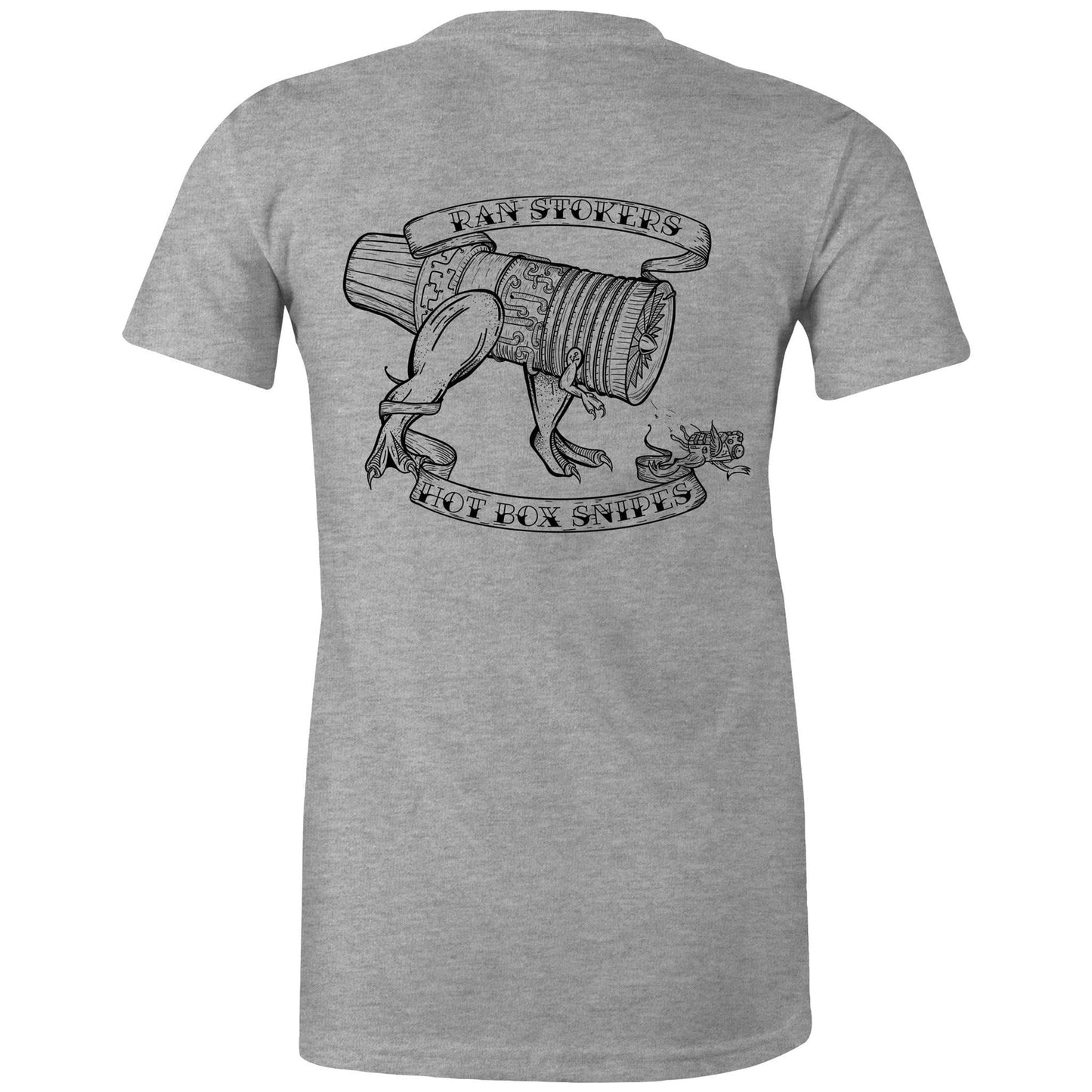 RumMonkey-American-traditional-tattoo Grey Marle / Extra Small GT Maintainer - Women's Tee