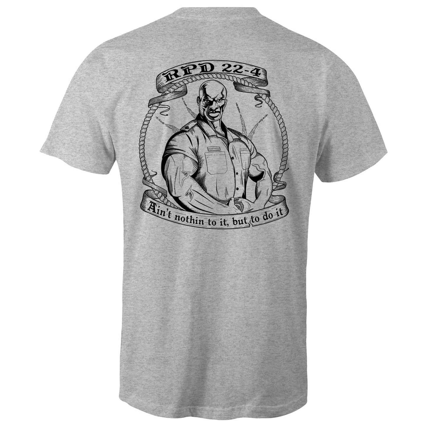 RumMonkey-American-traditional-tattoo Grey Marle / Small RPD 22-4 Trip shirt - Premium Cotton Shirt