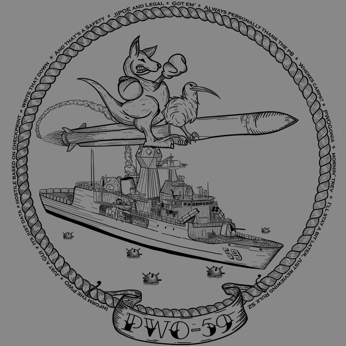 RumMonkey-American-traditional-tattoo PWO59 Course - Women's T-shirt