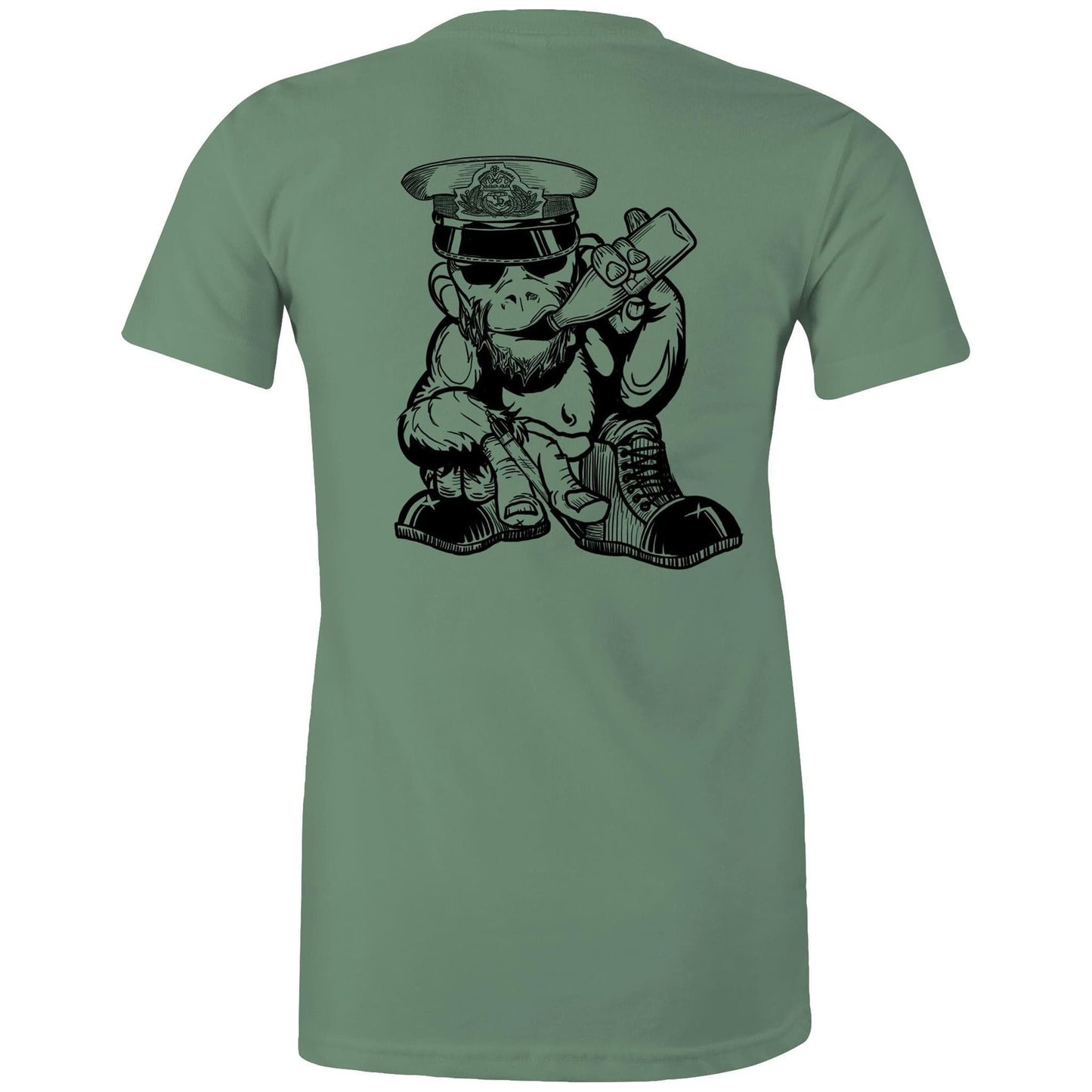 RumMonkey-American-traditional-tattoo Rum Monkey Tee's Tee - Women's Maple Tee
