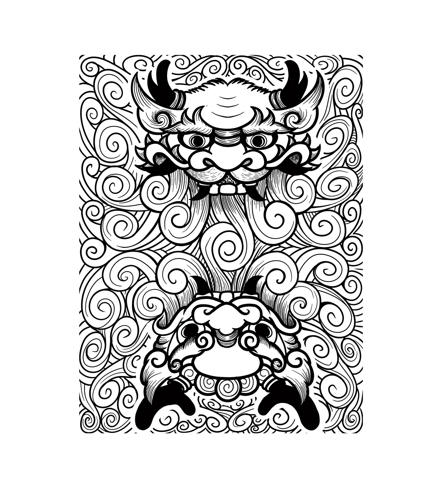 Black and White Dragons - 1 of 1
