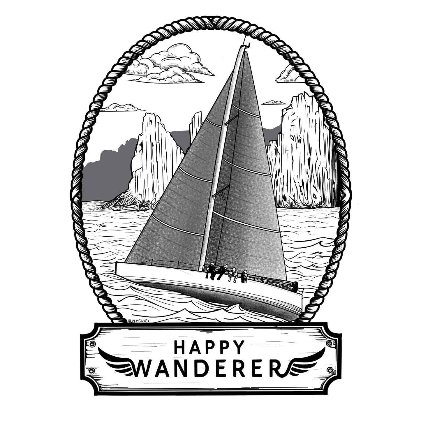 Happy Wanderer Charity Shirt - White Unisex