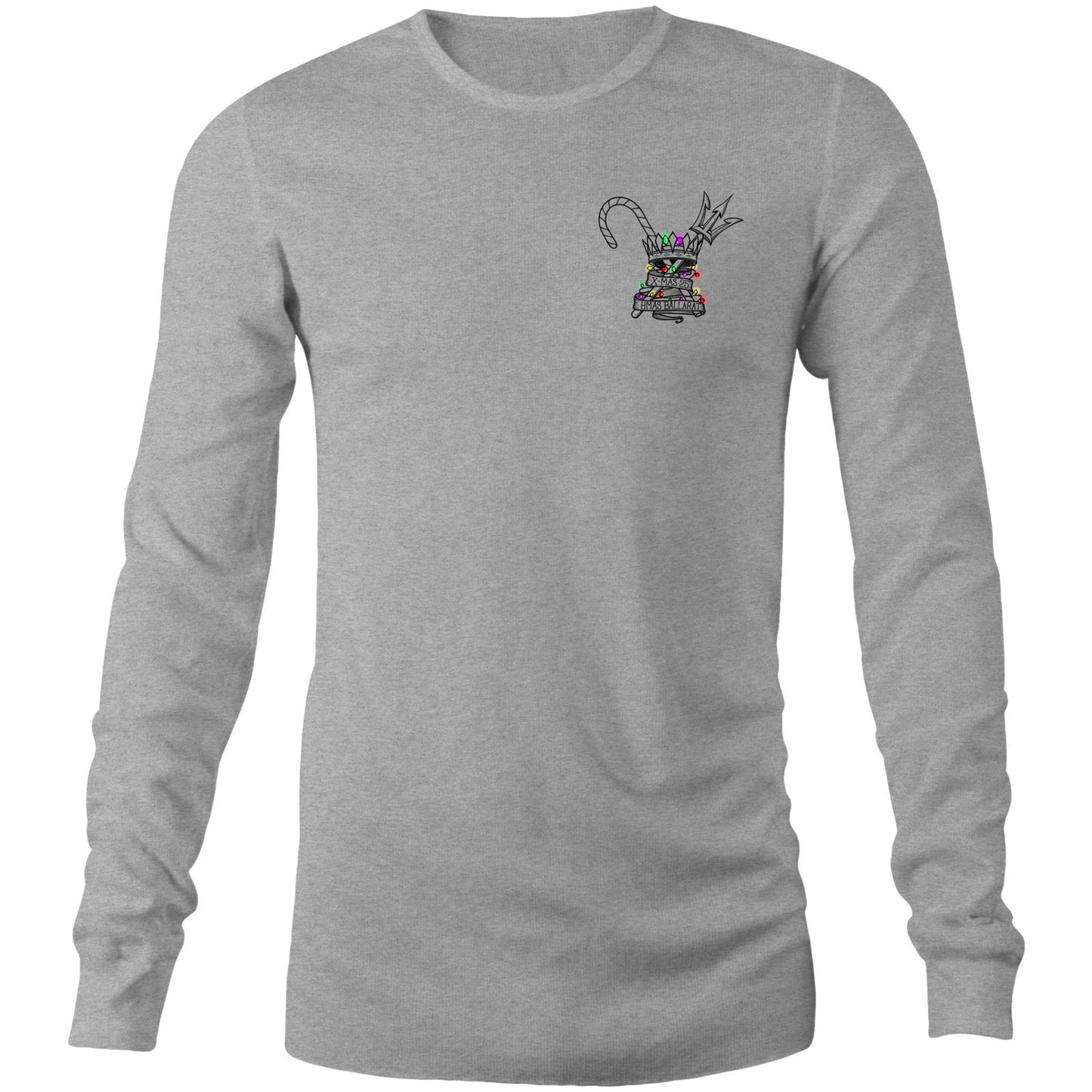HMAS Ballarat - Christmas 2025 - Long Sleeve Tee Black and White