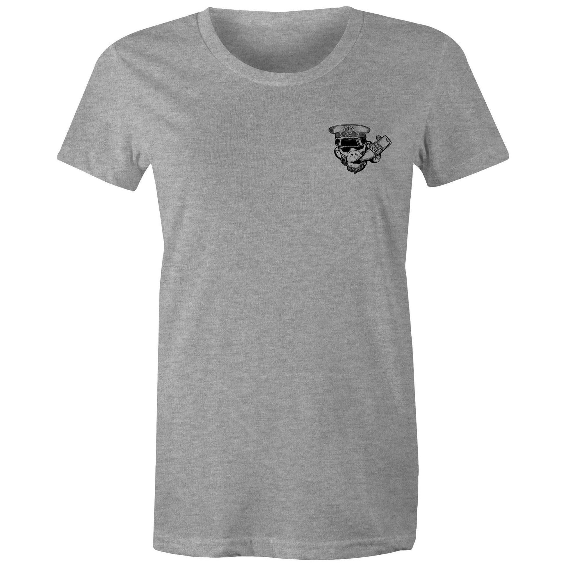 RumMonkey-American-traditional-tattoo Grey Marle / Extra Small Rum Monkey Tee's Tee - Women's Maple Tee