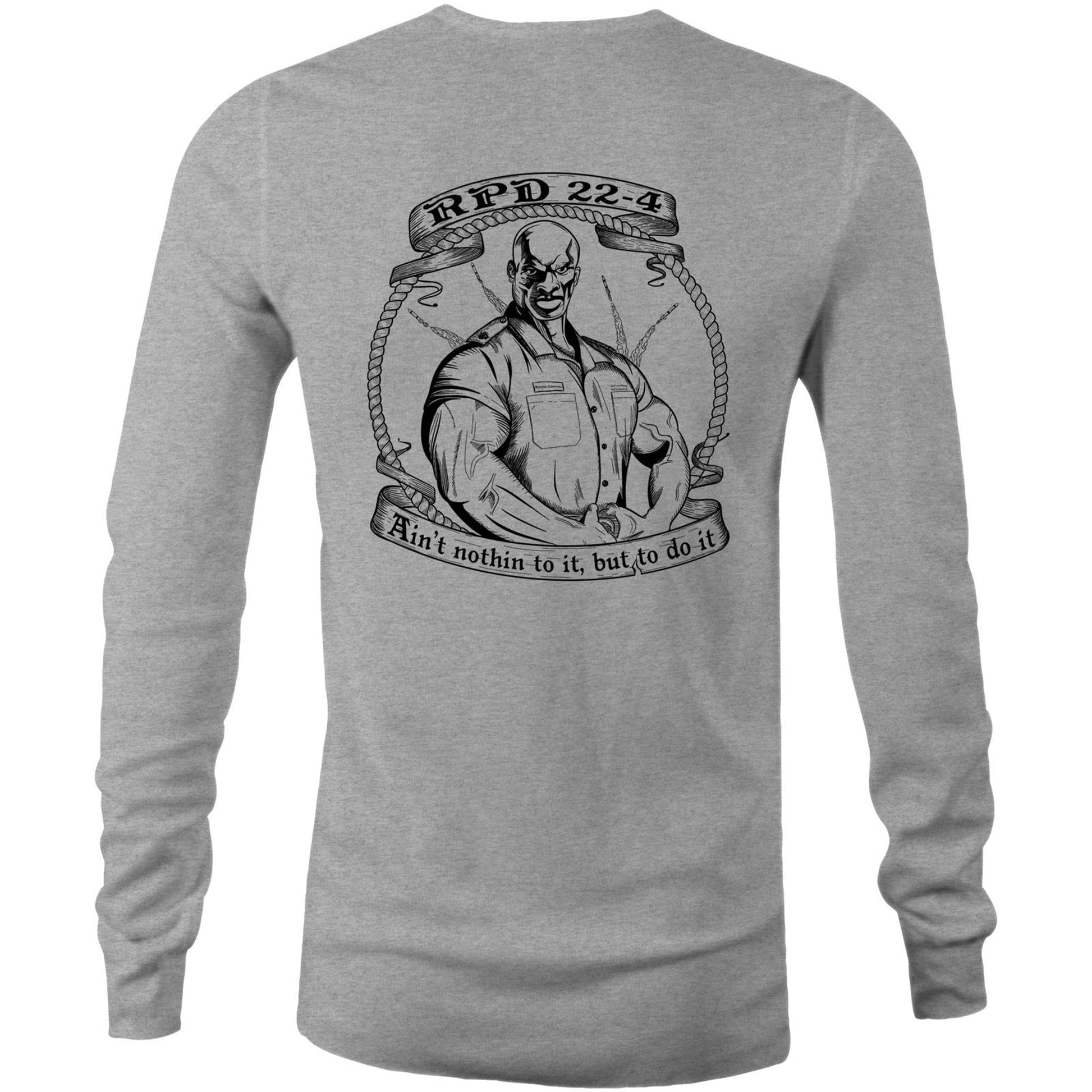 RumMonkey-American-traditional-tattoo Grey Marle / Small RPD 22-4 Trip shirt: Unisex Long Sleeve T-Shirt