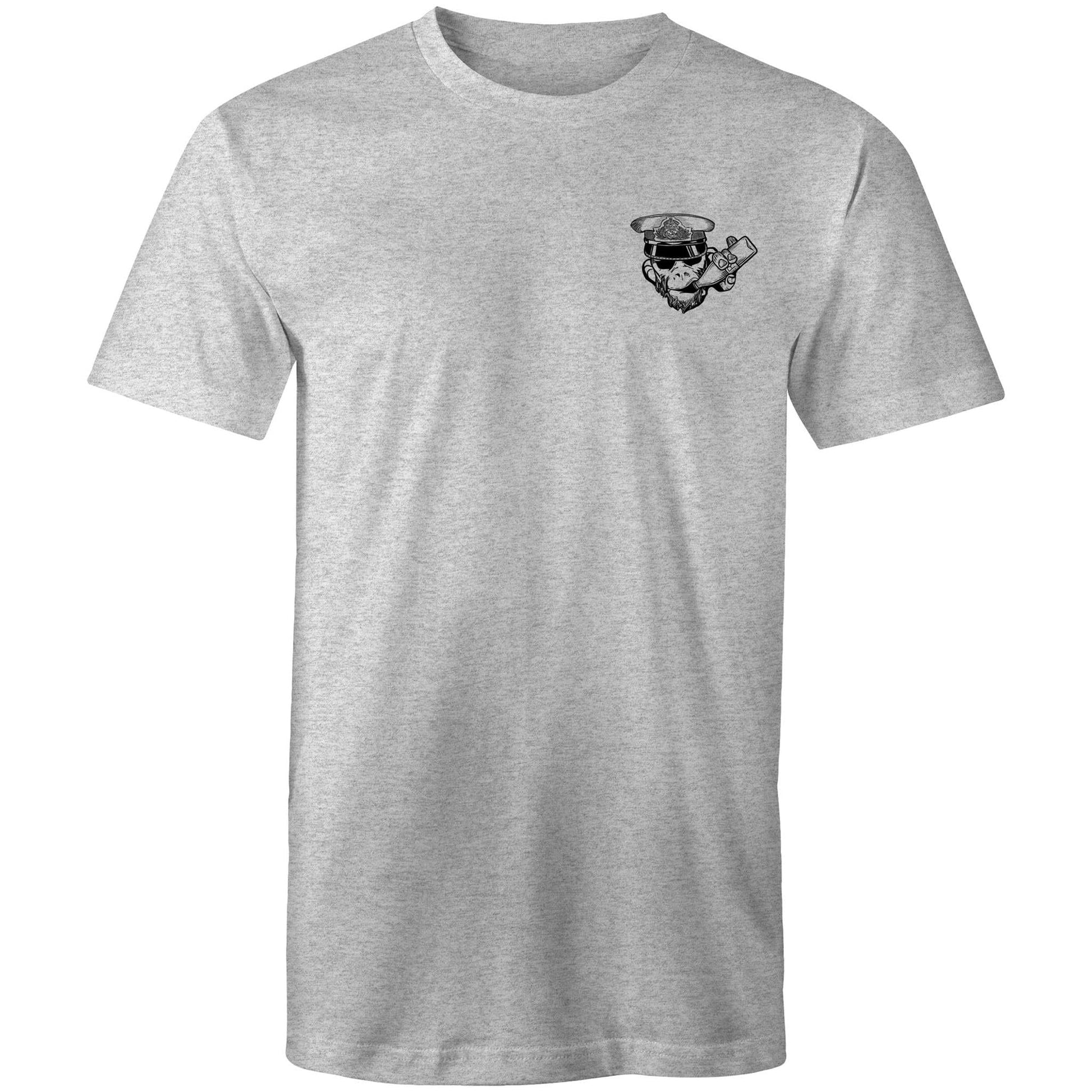 RumMonkey-American-traditional-tattoo Grey Marle / Small Rum Monkey Tee's Tee - Mens T-Shirt