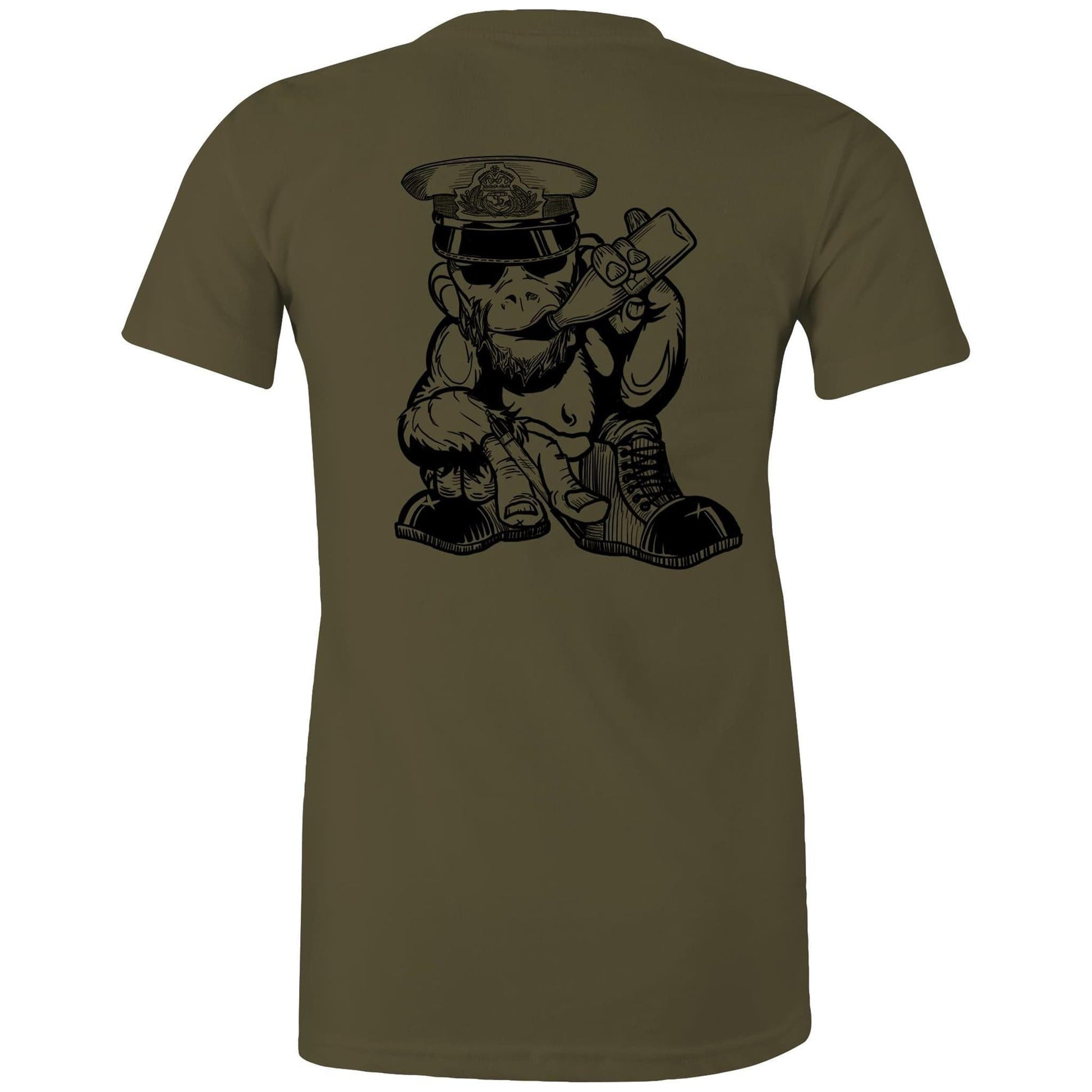 RumMonkey-American-traditional-tattoo Rum Monkey Tee's Tee - Women's Maple Tee