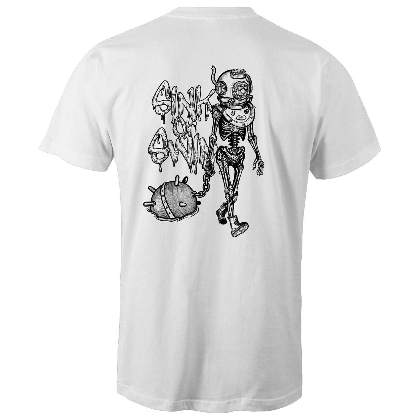 RumMonkey-American-traditional-tattoo Sink Or Swimmer - RAN Divers - Civvie Tee (Mens)