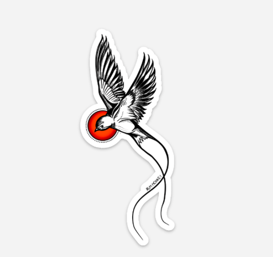 RumMonkey-American-traditional-tattoo Swallow Bird - Sticker